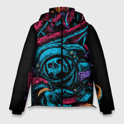 Мужская зимняя куртка 3D Космический осьминог