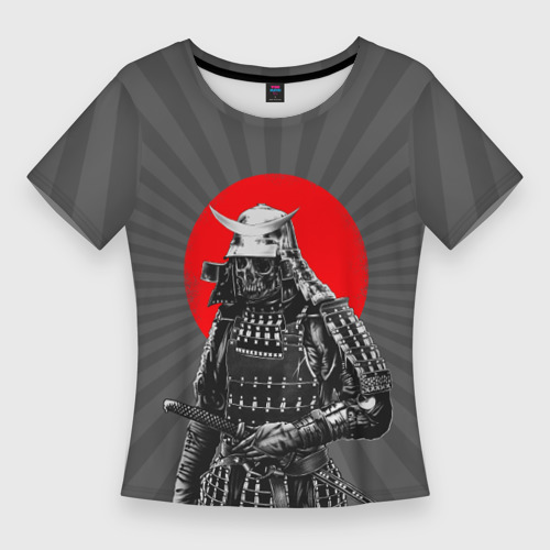 Женская футболка 3D Slim Мертвый самурай, цвет 3D печать