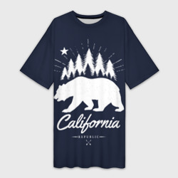 Платье-футболка 3D California Republic