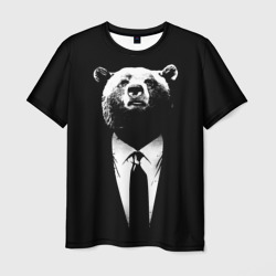 Мужская футболка 3D Медведь руководитель