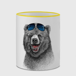 Кружка с полной запечаткой Счастливый медведь - фото 2