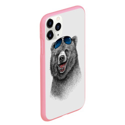 Чехол для iPhone 11 Pro Max матовый Счастливый медведь - фото 2
