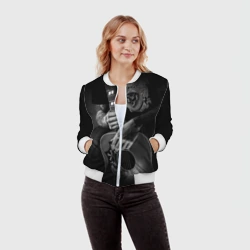 Женский бомбер 3D Гитарист - фото 2