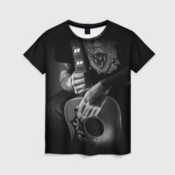 Женская футболка 3D Гитарист