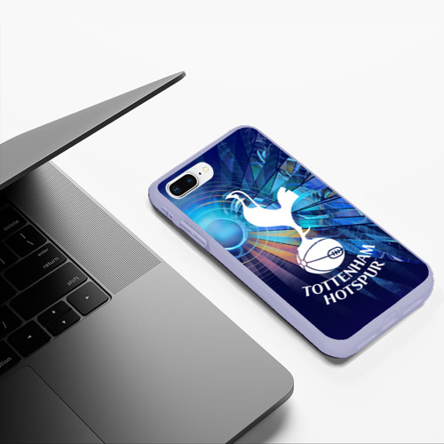 Чехол для iPhone 7Plus/8 Plus матовый Тоттенхэм Хотспур, цвет светло-сиреневый - фото 5