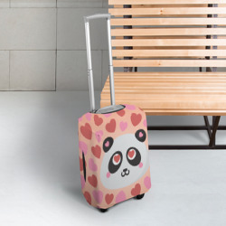 Чехол для чемодана 3D Влюбленная панда - фото 2