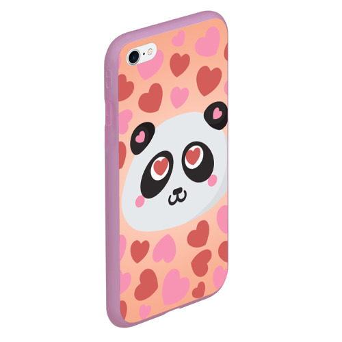 Чехол для iPhone 6Plus/6S Plus матовый Влюбленная панда Фото 01