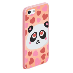 Чехол для iPhone 5/5S матовый Влюбленная панда - фото 2