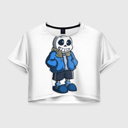 Женская футболка Crop-top 3D Undertale