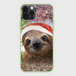Чехол для iPhone 12 Pro Рождественский ленивец