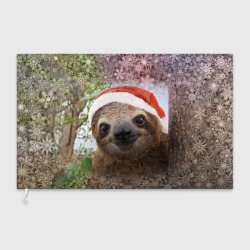 Флаг 3D Рождественский ленивец