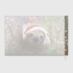 Флаг 3D Рождественский ленивец - фото 2