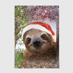 Постер Рождественский ленивец