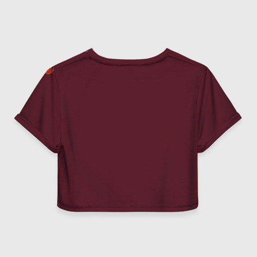 Женская футболка Crop-top 3D Abstract-Lion, цвет 3D печать - фото 2
