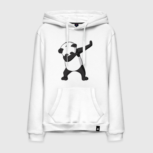 Мужская толстовка хлопок Panda dab, цвет белый