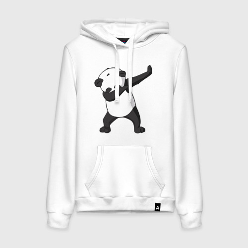 Женская толстовка хлопок Panda dab, цвет белый