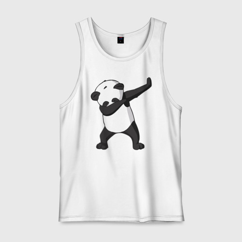 Мужская майка хлопок Panda dab, цвет белый