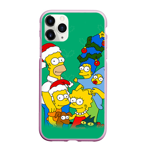 Чехол для iPhone 11 Pro матовый Симпсоны новогодние 3 Фото 01 Чехол для iPhone 11 Pro матовый Симпсоны новогодние 3 Фото 01