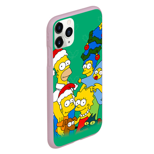 Чехол для iPhone 11 Pro матовый Симпсоны новогодние 3 Фото 01 Чехол для iPhone 11 Pro матовый Симпсоны новогодние 3 Фото 01