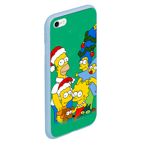 Чехол для iPhone 6Plus/6S Plus матовый Симпсоны новогодние 3 Фото 01 Чехол для iPhone 6Plus/6S Plus матовый Симпсоны новогодние 3 Фото 01