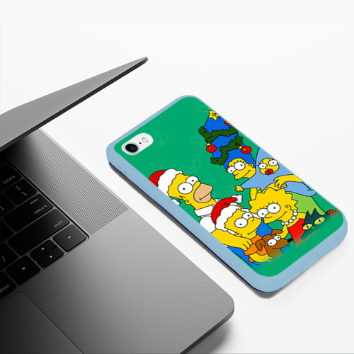Чехол для iPhone 6Plus/6S Plus матовый Симпсоны новогодние 3 Фото 01 Чехол для iPhone 6Plus/6S Plus матовый Симпсоны новогодние 3 Фото 01