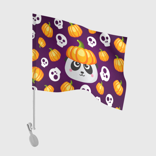 Флаг для автомобиля Хэллоуин панда