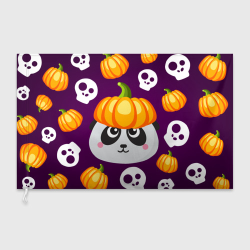 Флаг 3D Хэллоуин панда - фото 3