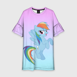 Детское платье 3D Rainbowdash