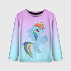 Детский лонгслив 3D Rainbowdash