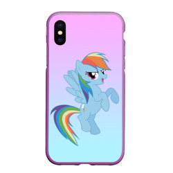 Чехол для iPhone XS Max матовый Rainbowdash