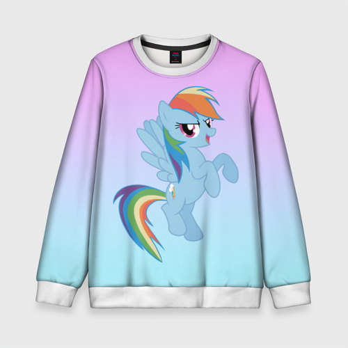 Детский свитшот 3D Rainbowdash, цвет 3D печать