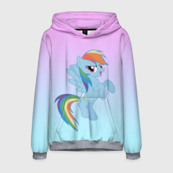 Мужская толстовка 3D Rainbowdash