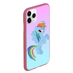 Чехол для iPhone 11 Pro Max матовый Rainbowdash - фото 2