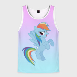 Мужская майка 3D Rainbowdash