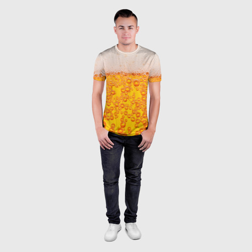 Мужская футболка 3D Slim Пивная тема, цвет 3D печать - фото 4