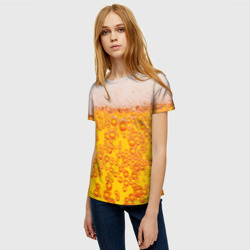 Женская футболка 3D Пивная тема - фото 2