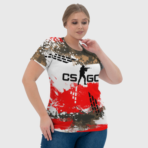 Женская футболка 3D CS GO Roll Cage, цвет 3D печать - фото 6