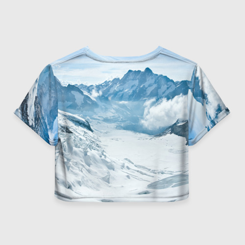 Женская футболка Crop-top 3D Extreme, цвет 3D печать - фото 2
