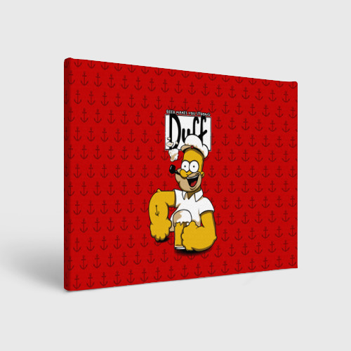 Холст прямоугольный Duff Beer, цвет 3D печать