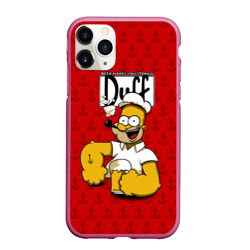 Чехол для iPhone 11 Pro Max матовый Duff Beer