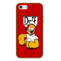 Чехол для iPhone 5/5S матовый Duff Beer