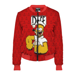 Женский бомбер 3D Duff Beer