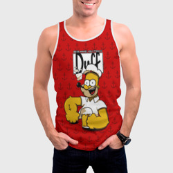 Мужская майка 3D Duff Beer - фото 2