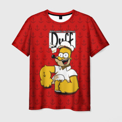 Мужская футболка 3D Duff Beer