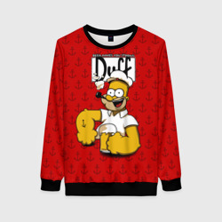 Женский свитшот 3D Duff Beer