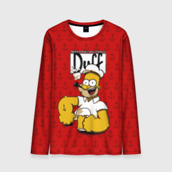 Мужской лонгслив 3D Duff Beer