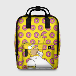 Женский рюкзак 3D Пончики Гомера Симпсона