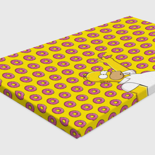 Холст прямоугольный Пончики Гомера Симпсона, цвет 3D печать - фото 4