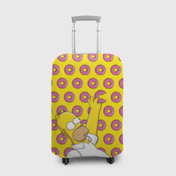 Чехол для чемодана 3D Пончики Гомера Симпсона