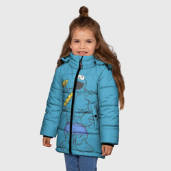 Зимняя куртка для девочек 3D Коржик качок - фото 2